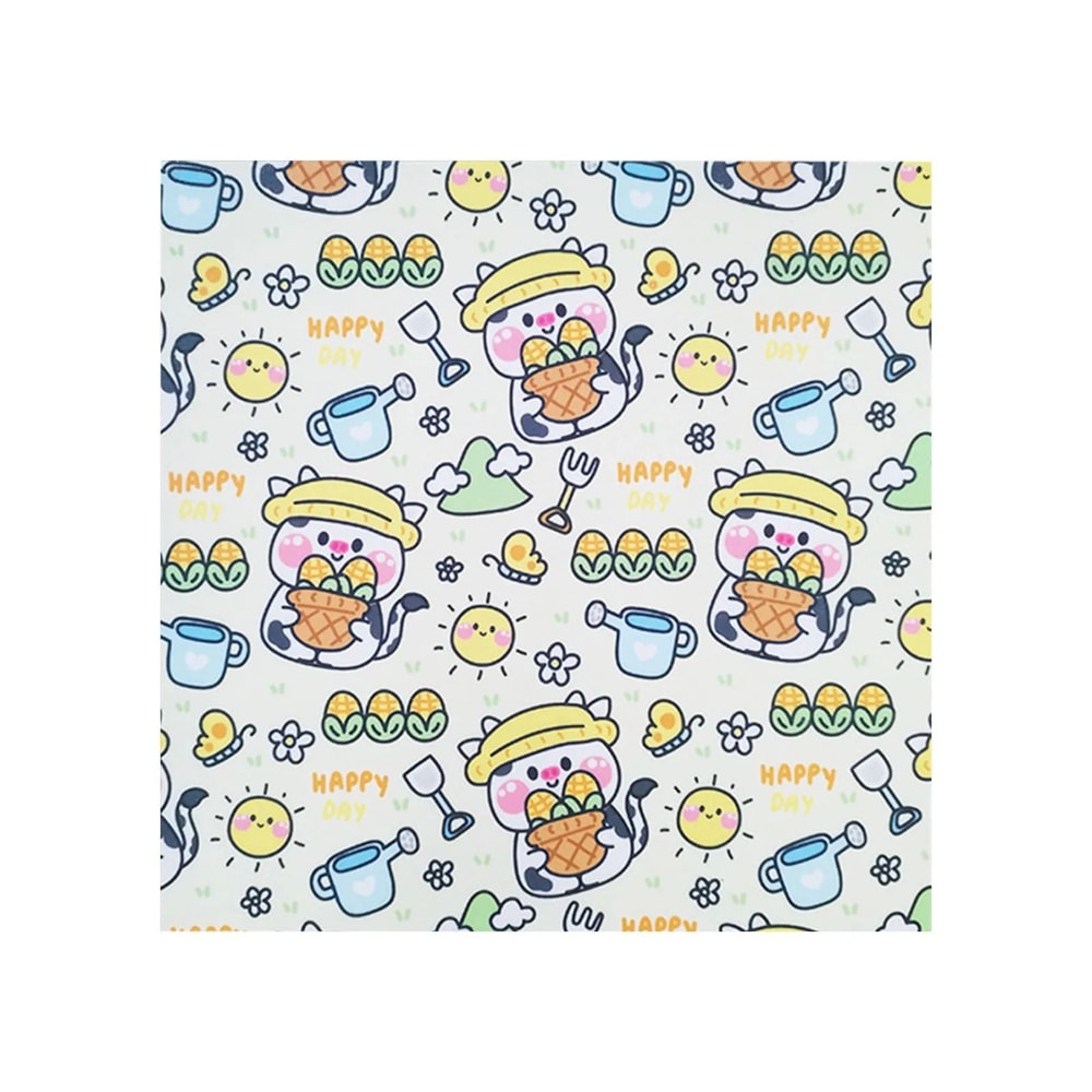SelfAdhesive Cartoon Printed Cat Grooming Restraint Wrap Fabric 9