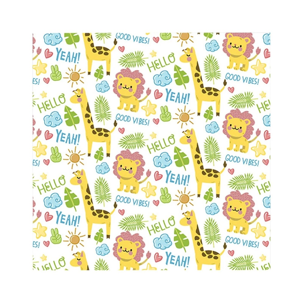 SelfAdhesive Cartoon Printed Cat Grooming Restraint Wrap Fabric 8
