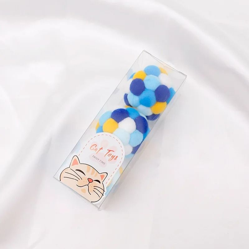 Interactive Rainbow Plush Toy Balls With Internal Bell For Cats And Dogs 9