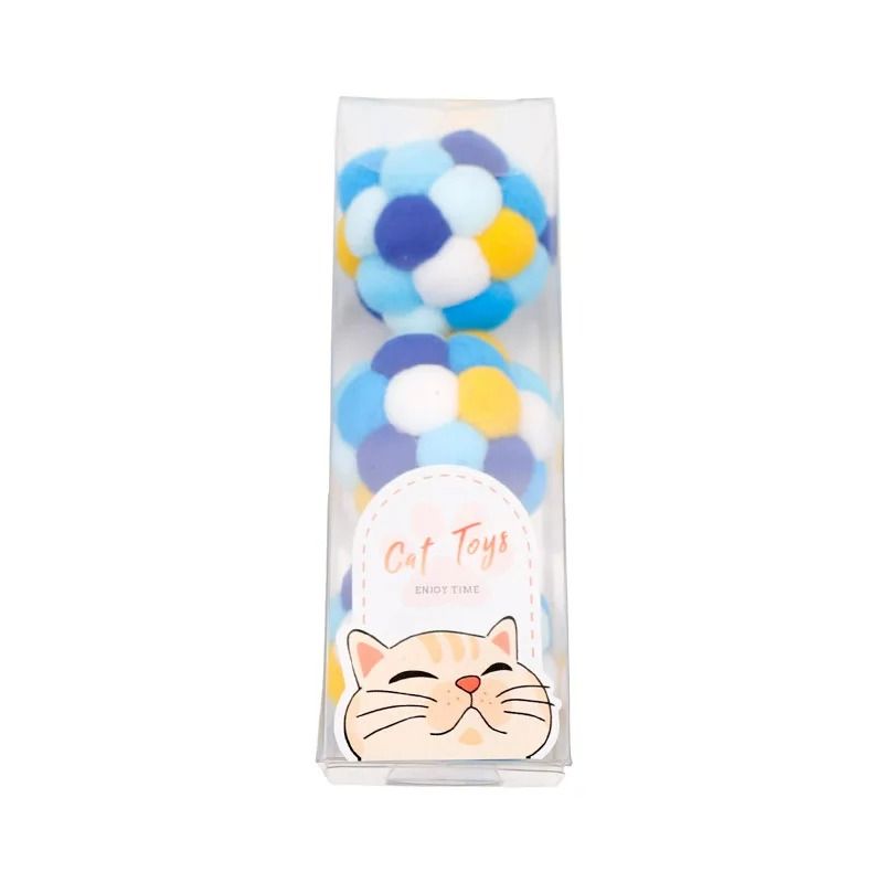 Interactive Rainbow Plush Toy Balls With Internal Bell For Cats And Dogs 5