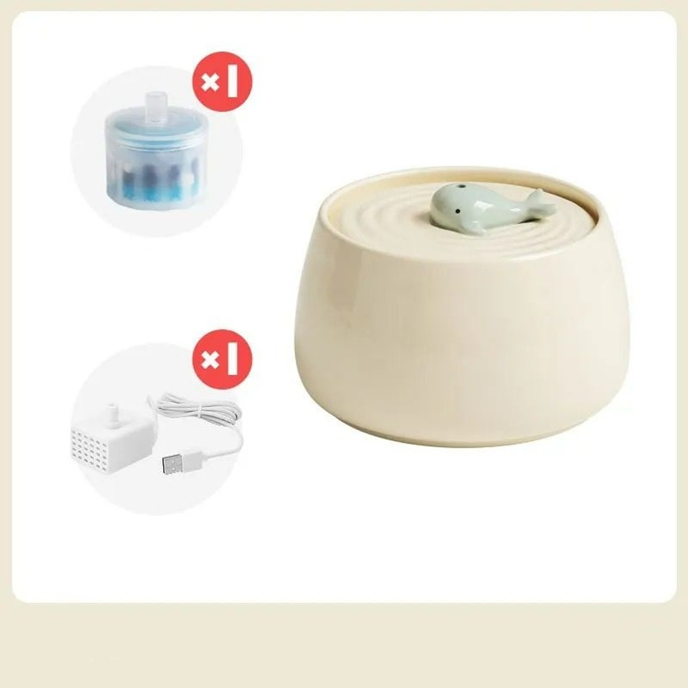 13L Ceramic Automatic Circulating Pet Water Fountain 8