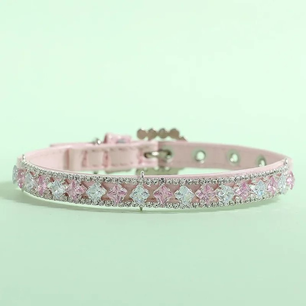 Luxury Pearl Rhinestone Pet Collar Necklace 9