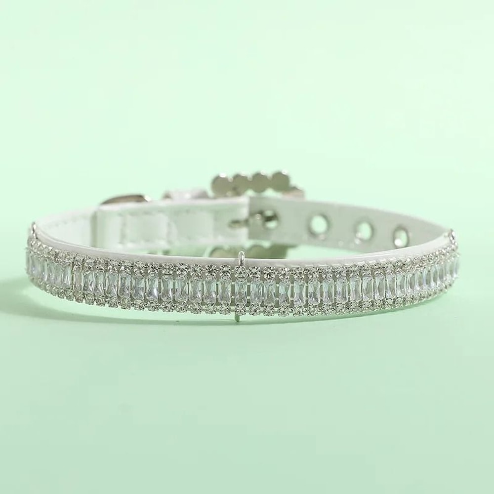 Luxury Pearl Rhinestone Pet Collar Necklace 8