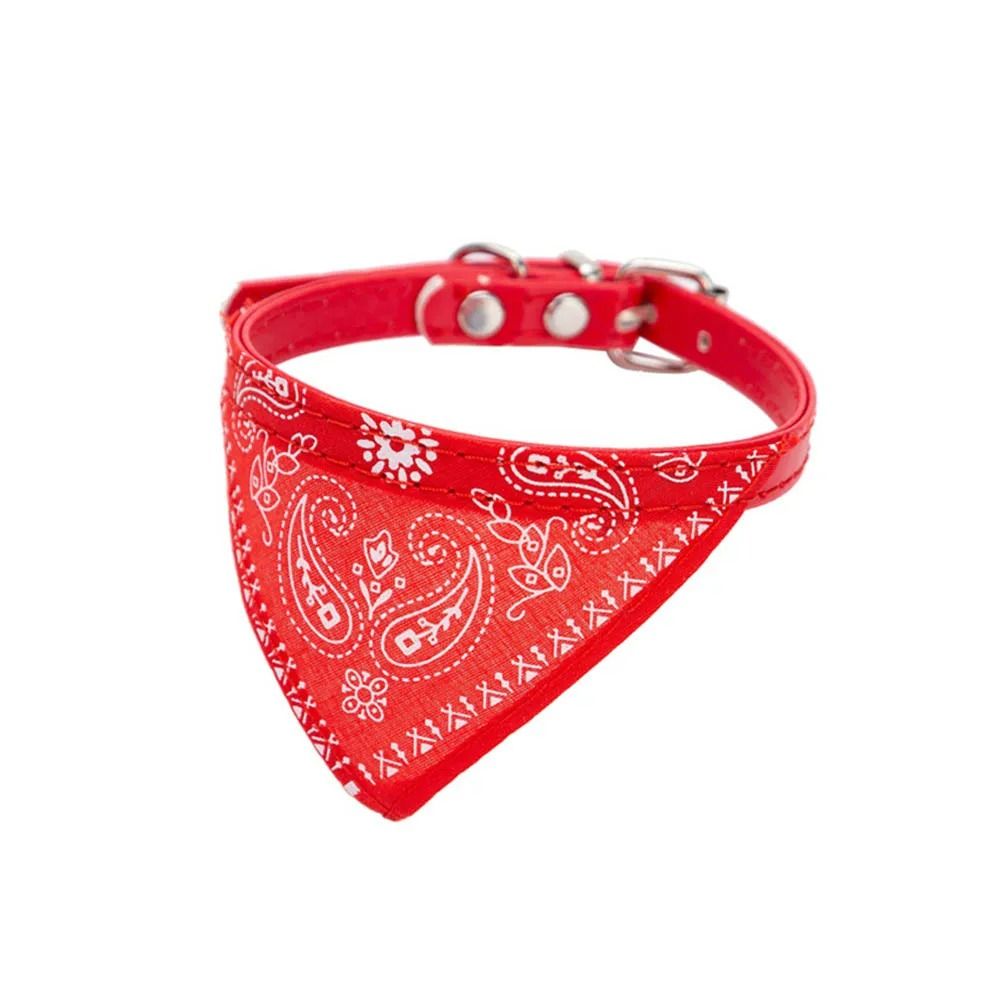 Adjustable Cute Printed Bandana Cat Puppy Scarf Collar 8