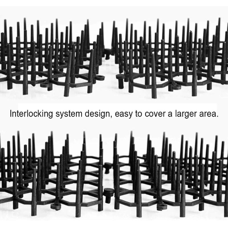 Humanized Pet Deterrent Cat Scat Mat With Secure Ground Nails 4