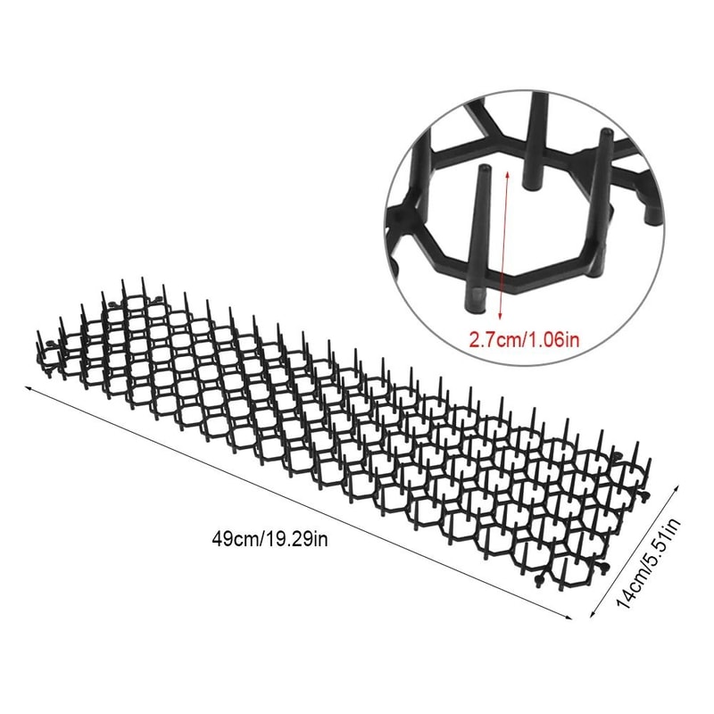 Humanized Pet Deterrent Cat Scat Mat With Secure Ground Nails 6