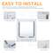 4Way Locking Interior Pet Flap Door 3