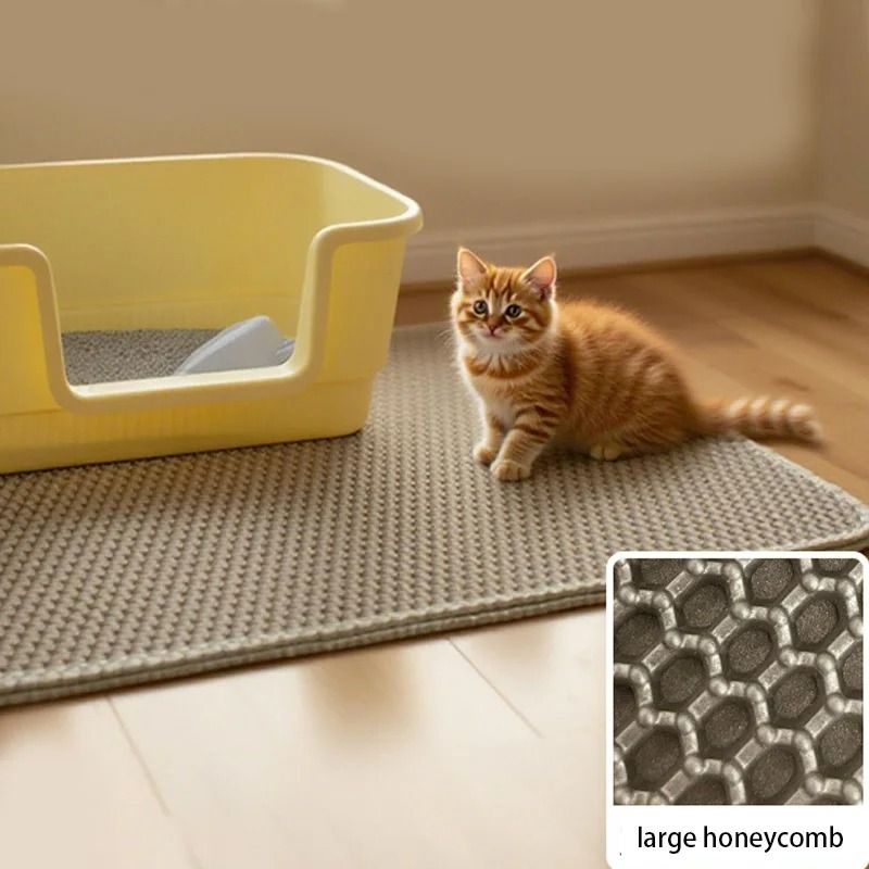 Waterproof DoubleLayer Honeycomb Cat Litter Mat 0