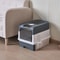 Portable Collapsible Cat Litter Box With Splash Guard Scoop 2