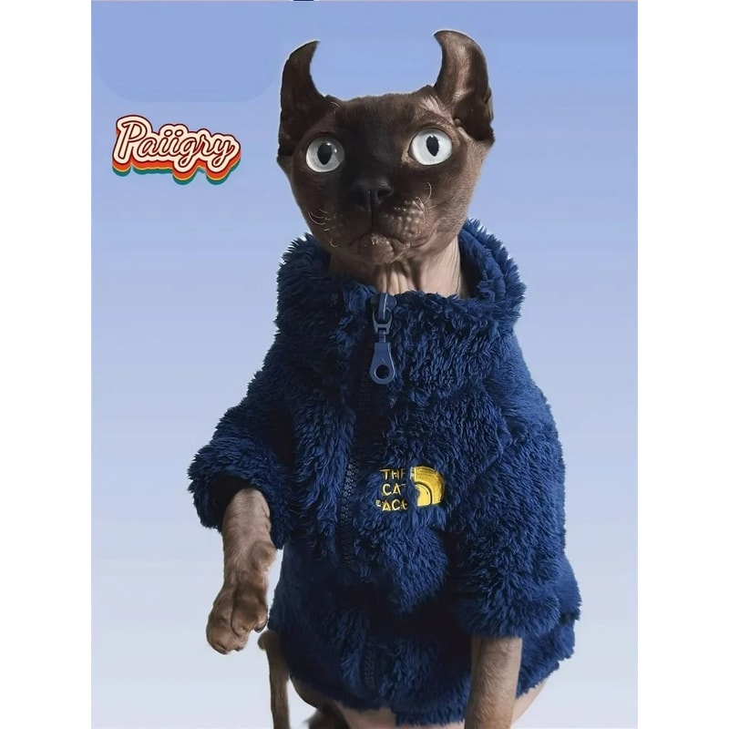 Winter Thick Warm ThreeColor Lambswool Pet Coat 2