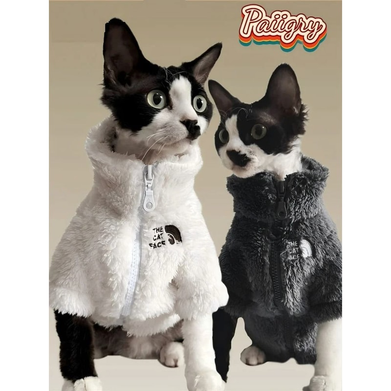 Winter Thick Warm ThreeColor Lambswool Pet Coat 3