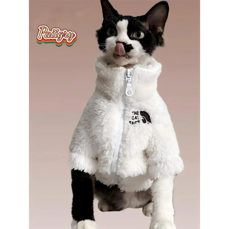 Winter Thick Warm ThreeColor Lambswool Pet Coat 4