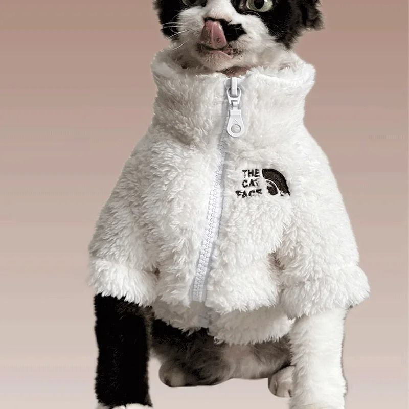 Winter Thick Warm ThreeColor Lambswool Pet Coat 6