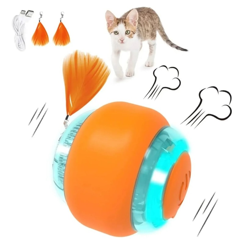 Smart Interactive Automatic Rolling Cat Ball Toy 1