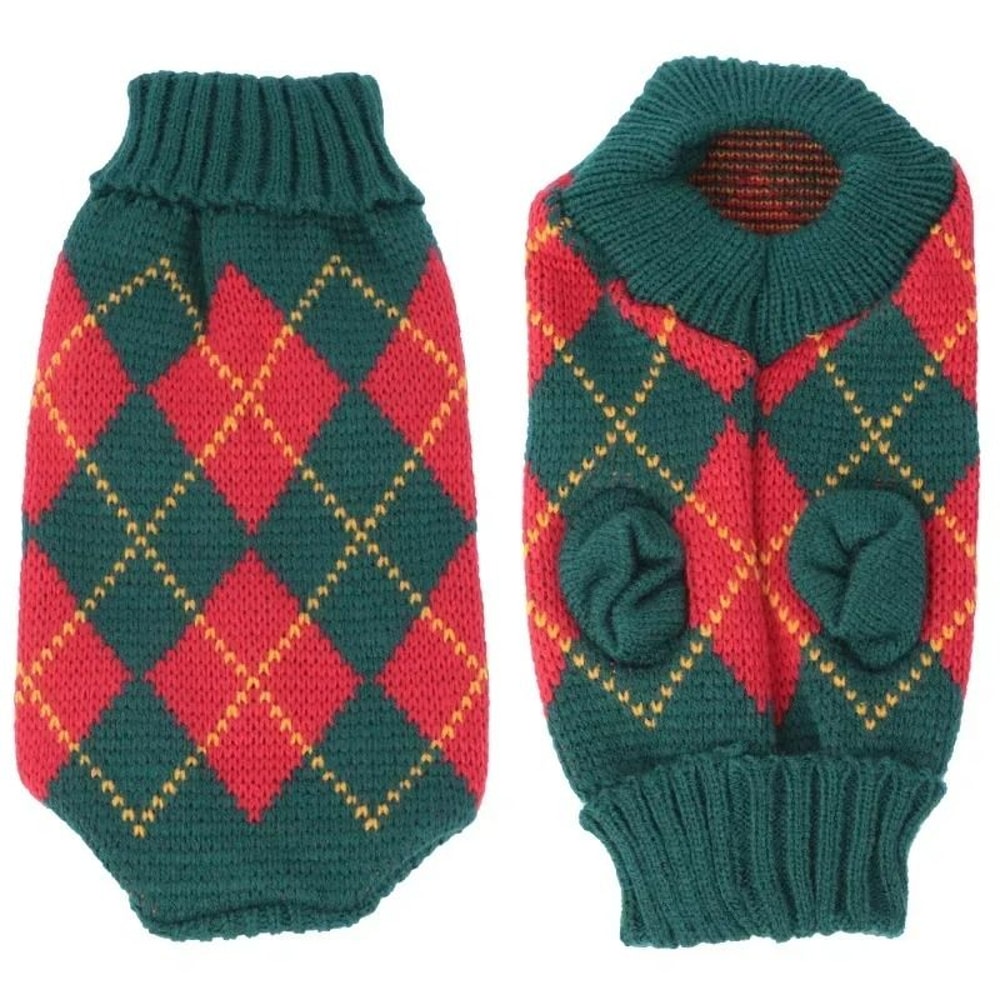 Turtleneck CableKnit Festive Pet Sweater Jumper 17