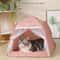 Cozy Floral Enclosed Pet Tent Bed 0