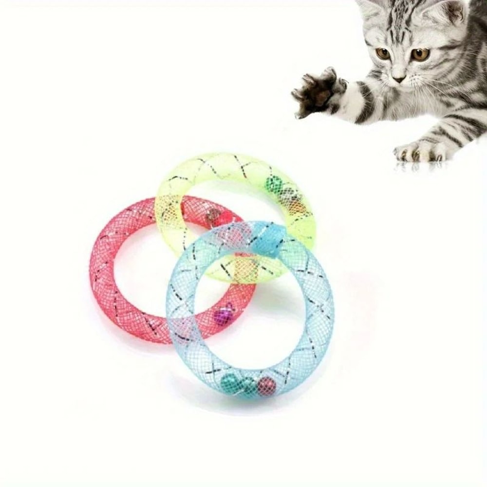 Bouncing Sweet Donut Spring Cat Toy 4