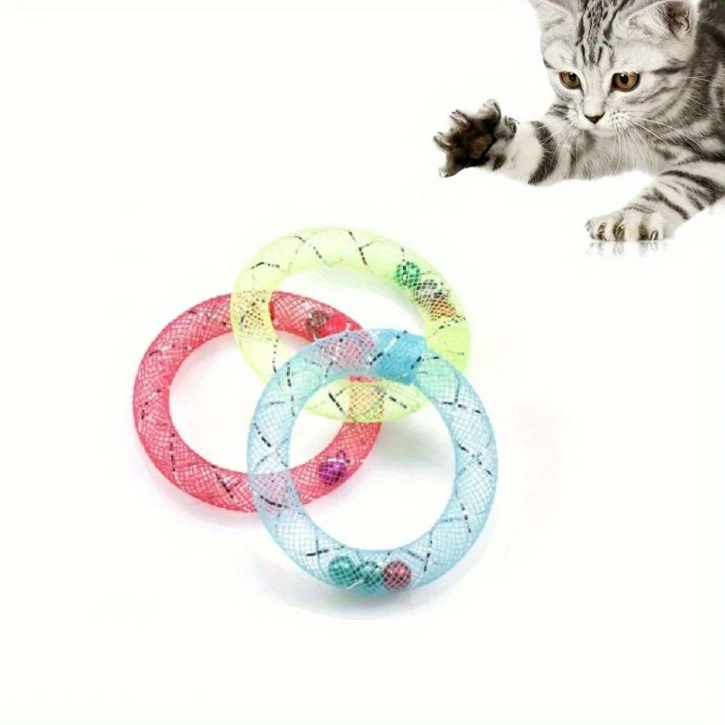 Bouncing Sweet Donut Spring Cat Toy 4