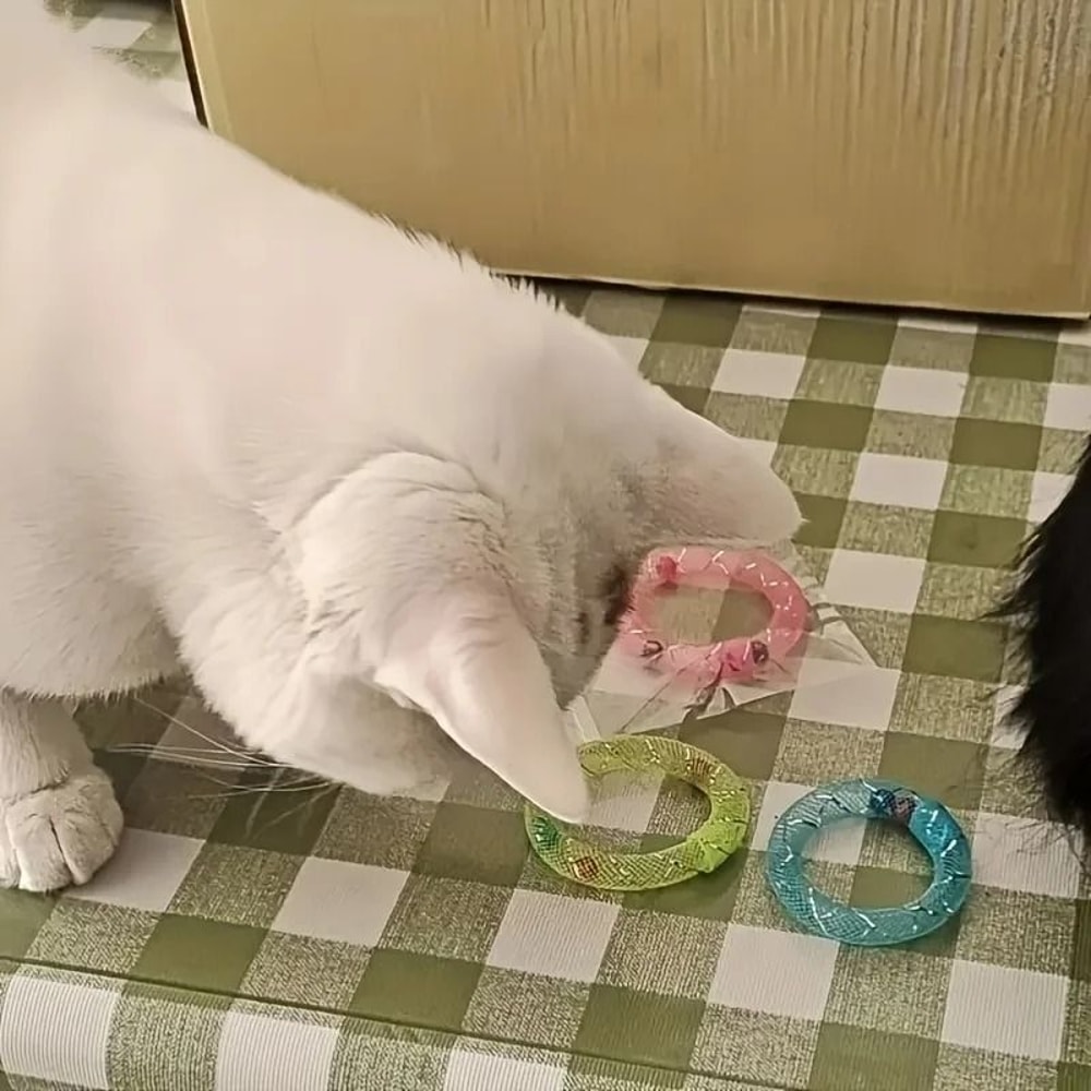 Bouncing Sweet Donut Spring Cat Toy 5
