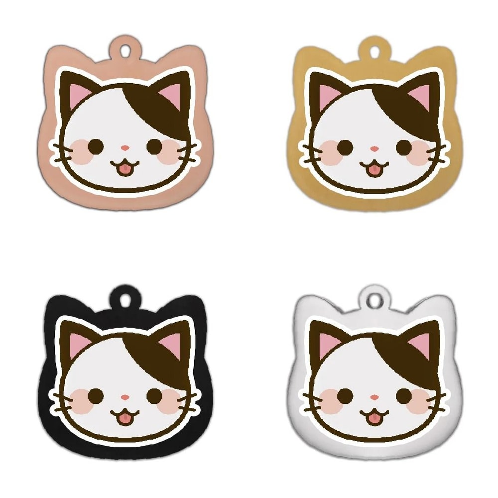 Cute Personalized Stainless Steel Cat Identification Tags 3