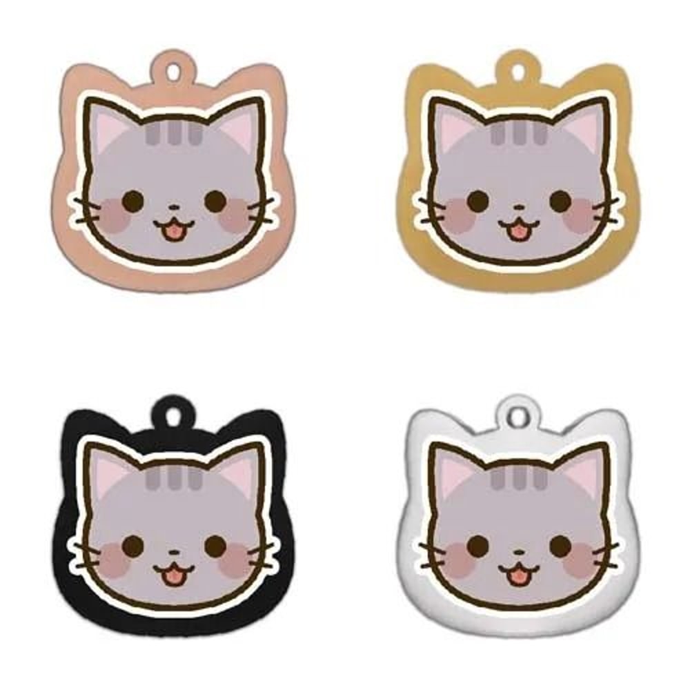 Cute Personalized Stainless Steel Cat Identification Tags 6