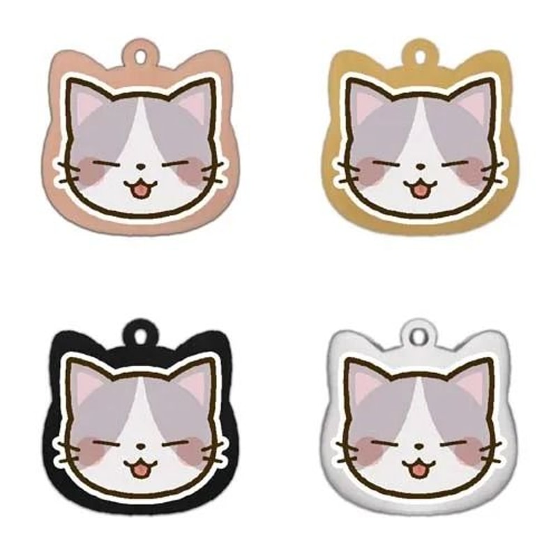 Cute Personalized Stainless Steel Cat Identification Tags 14
