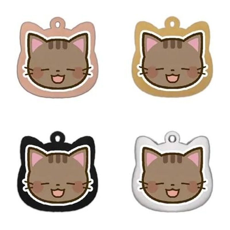 Cute Personalized Stainless Steel Cat Identification Tags 15
