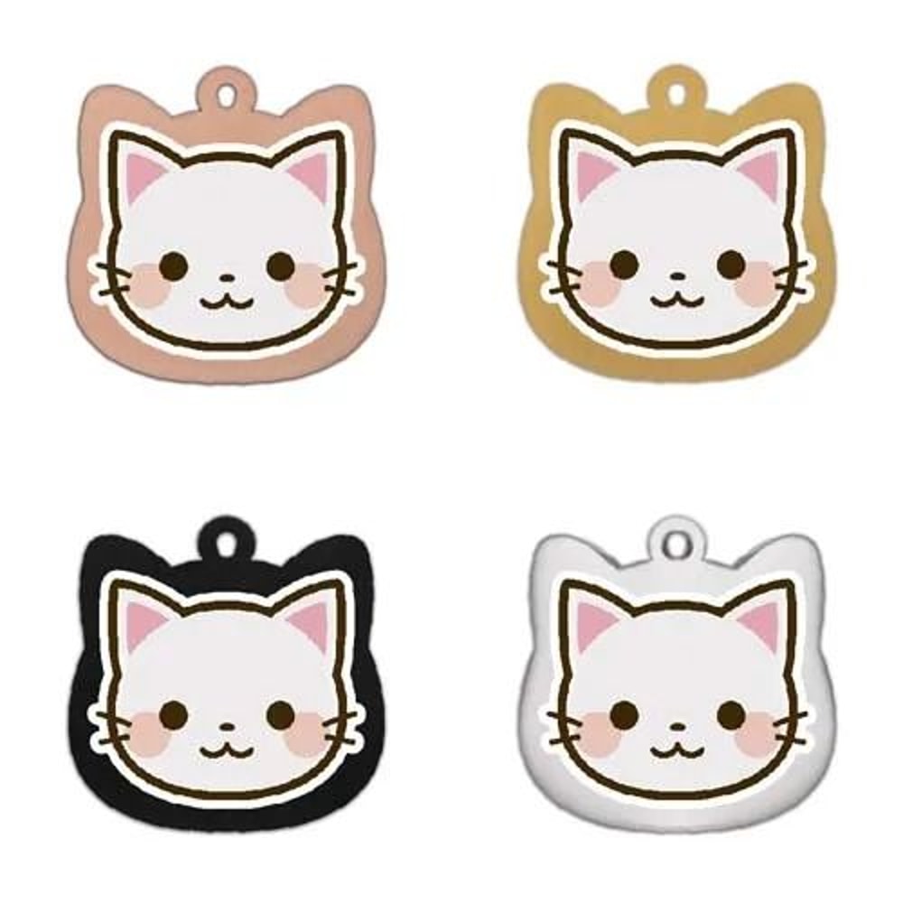 Cute Personalized Stainless Steel Cat Identification Tags 19