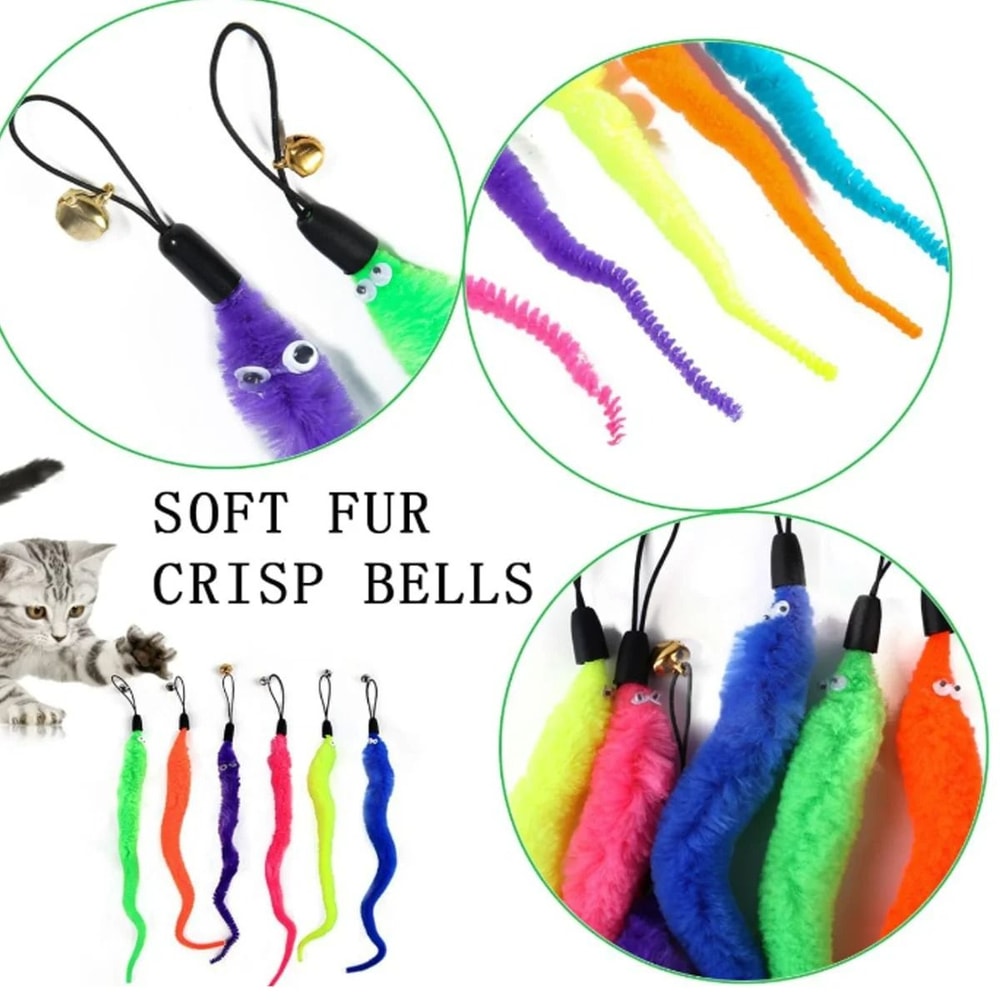 Realistic Cat Larva Toy Replacement Set 3