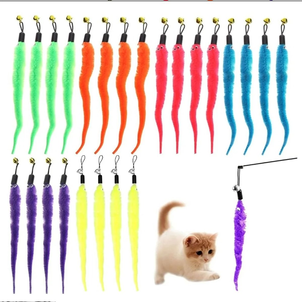 Realistic Cat Larva Toy Replacement Set 5