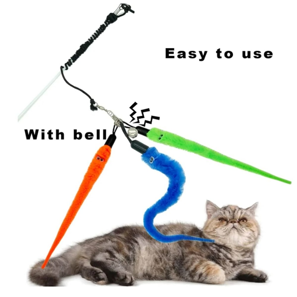 Realistic Cat Larva Toy Replacement Set 6