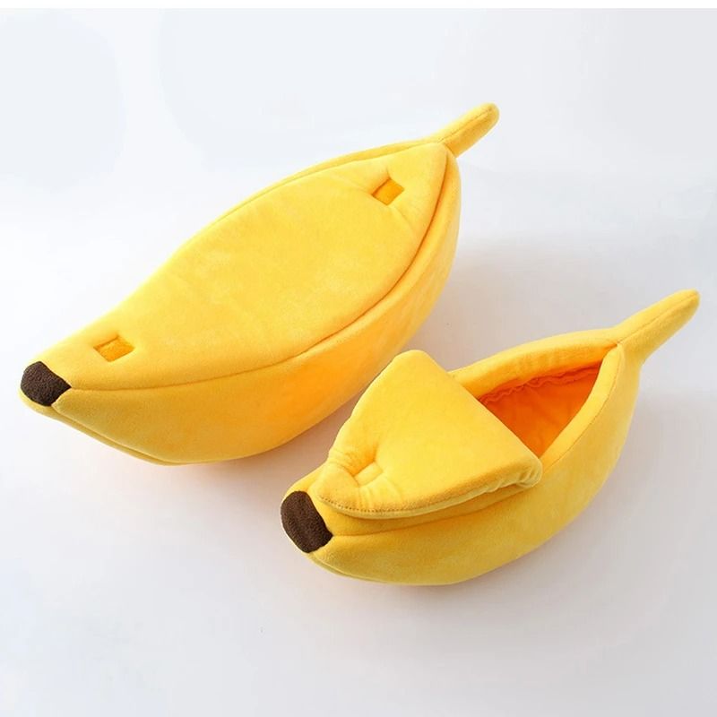 Cozy Banana Nest Pet Bed House 8