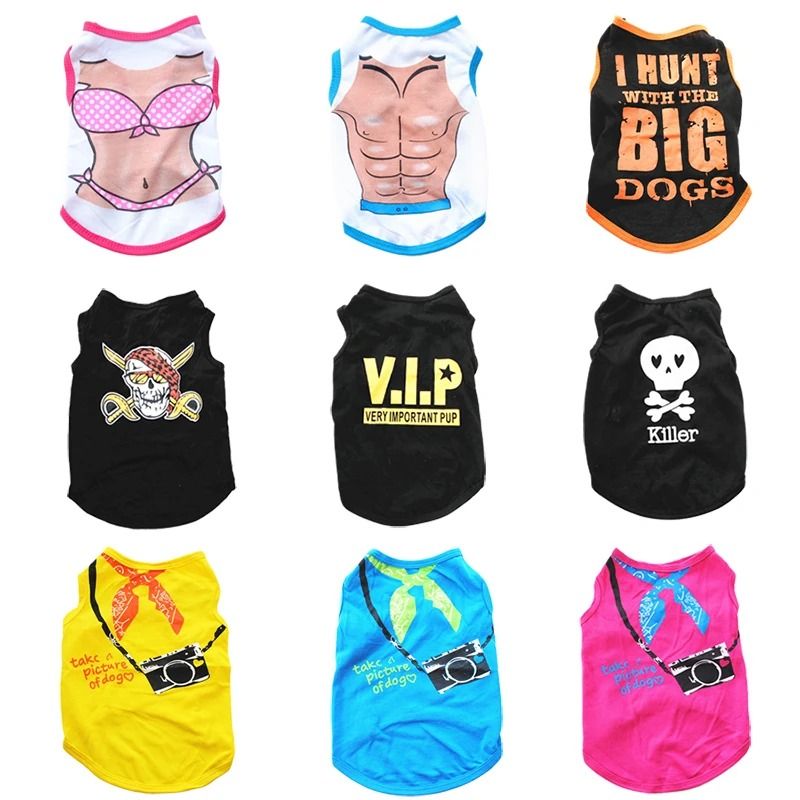 Summer Breathable 100 Cotton Pet Vest 0