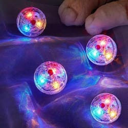 motion-activated led flash ball pet toy
