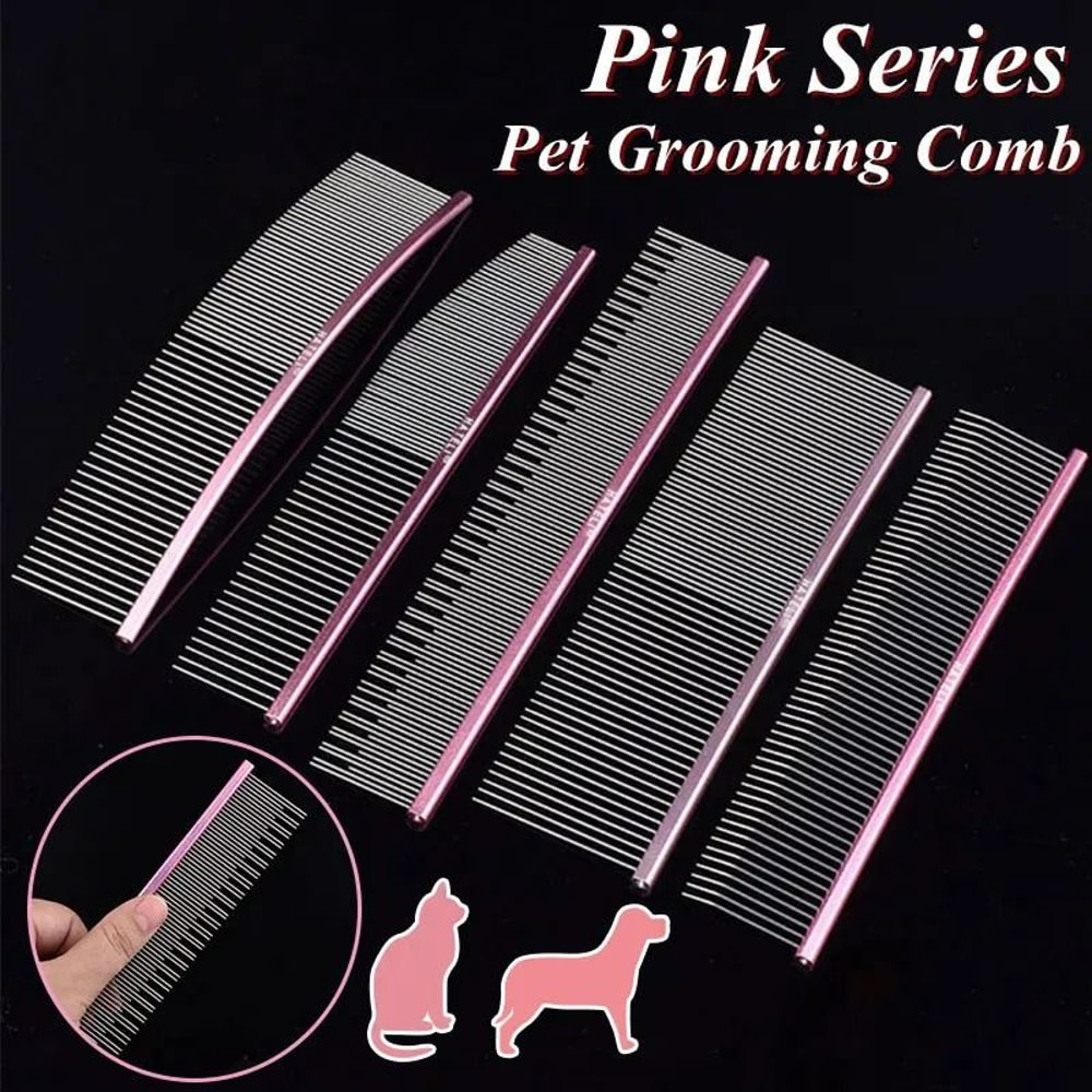 Professional Stainless Steel Pet Grooming Comb 0
