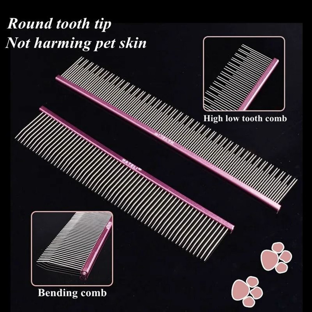 Professional Stainless Steel Pet Grooming Comb 4