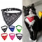 Adjustable TriBandana Pet Collar With PU Leather 0