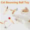 Interactive Bouncy Ball Cat Toy With Feathers 0