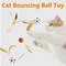 Interactive Bouncy Ball Cat Toy With Feathers 0