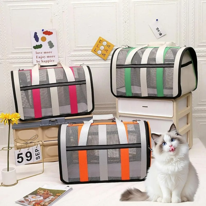 Portable Breathable Summer Pet Carrier Bag 2