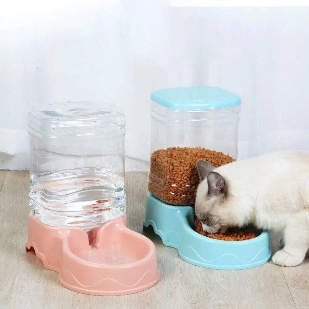 Automatic Gravity Pet Feeder And Water Dispenser Station 0