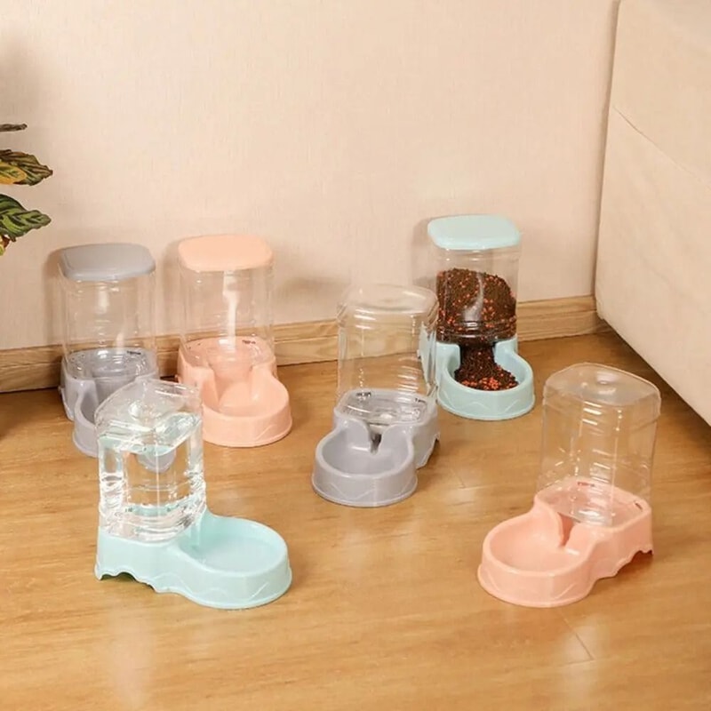 Automatic Gravity Pet Feeder And Water Dispenser Station 3