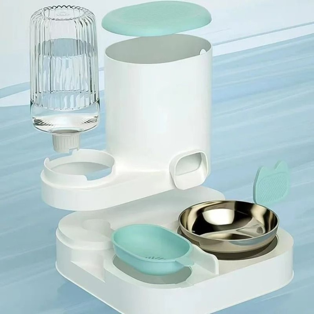 Integrated 2in1 Automatic Water Dispenser And Food Bowl Station 5