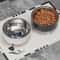 Water Ripple Elevated Stainless Steel Pet Bowl 3