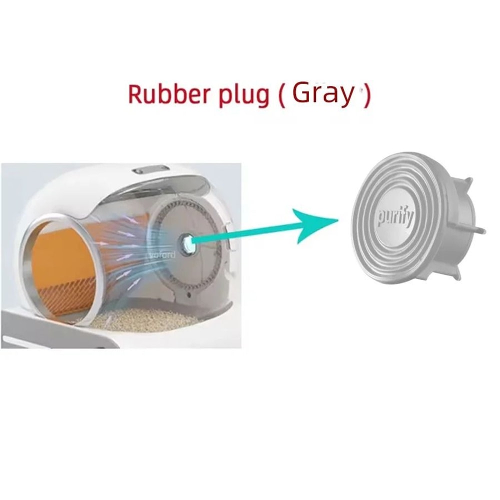 Smart Automatic Litter Box Ventilation Hole Rubber Plug And Bin Door Replacement 1