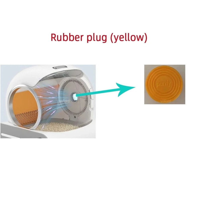Smart Automatic Litter Box Ventilation Hole Rubber Plug And Bin Door Replacement 6