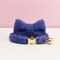 Personalized Teddy Cat Collar With Engraved Nameplate And Bow Tie 21