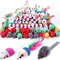 10Piece Rattle Cat Mouse Toys Prefilled With Catnip 0