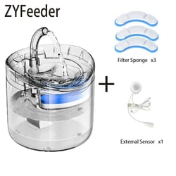 clear view motion-sensor faucet pet fountain