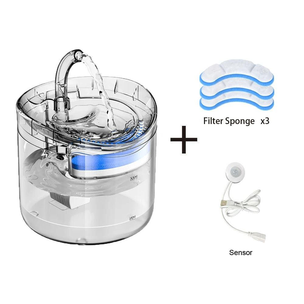 Clear View MotionSensor Faucet Pet Fountain 9
